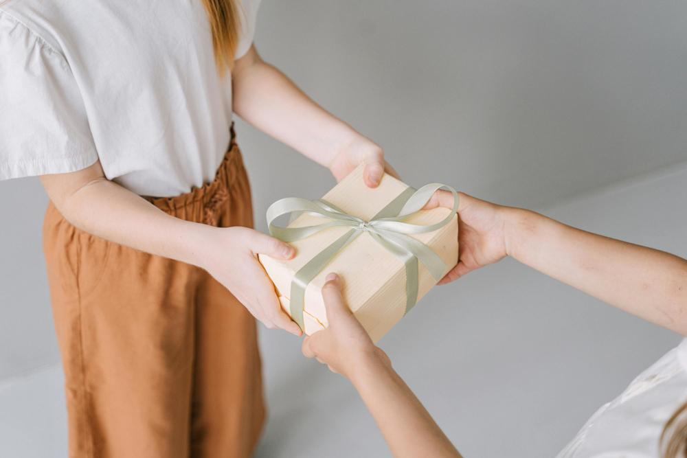 receiving gift
